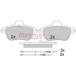 Sada brzdových platničiek kotúčovej brzdy METZGER 1170575