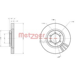 Brzdový kotúč METZGER 6110508