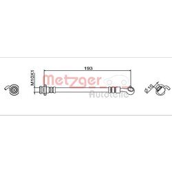 Brzdová hadica METZGER 4111951