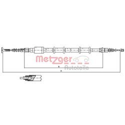 Ťažné lanko parkovacej brzdy METZGER 441.3