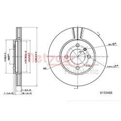 Brzdový kotúč METZGER 6110488