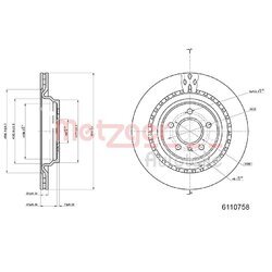 Brzdový kotúč METZGER 6110758