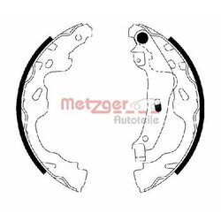 Sada brzdových čeľustí METZGER MG 209