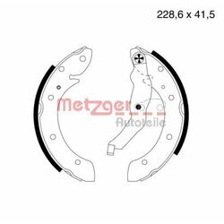 Sada brzdových čeľustí METZGER MG 633