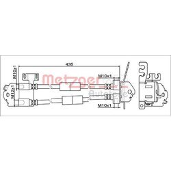 Brzdová hadica METZGER 4111557