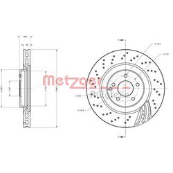 Brzdový kotúč METZGER 6110614