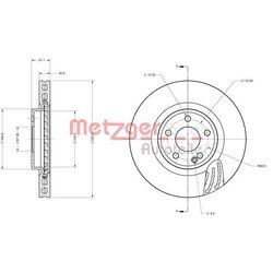 Brzdový kotúč METZGER 6110746