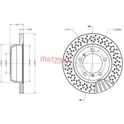 Brzdový kotúč METZGER 6110860