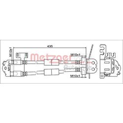 Brzdová hadica METZGER 4111812