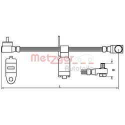 Brzdová hadica METZGER 4112542