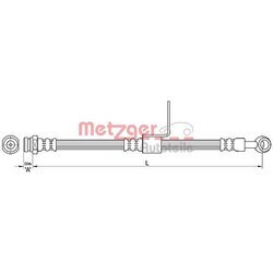 Brzdová hadica METZGER 4110218