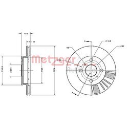 Brzdový kotúč METZGER 6110269