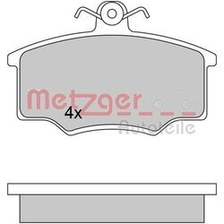 Sada brzdových platničiek kotúčovej brzdy METZGER 1170350