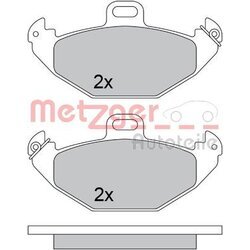 Sada brzdových platničiek kotúčovej brzdy METZGER 1170554