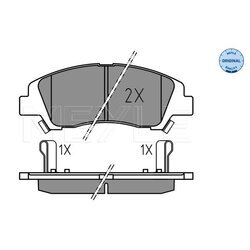 Sada brzdových platničiek kotúčovej brzdy MEYLE 025 259 7617
