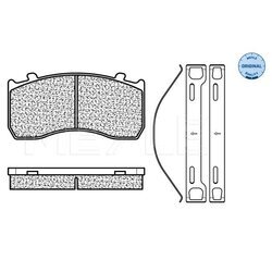 Sada brzdových platničiek kotúčovej brzdy MEYLE 025 290 4827 - obr. 1