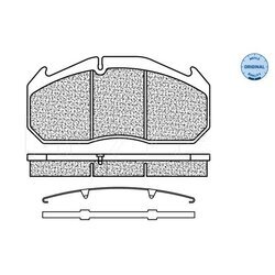 Sada brzdových platničiek kotúčovej brzdy MEYLE 025 291 1428 - obr. 1