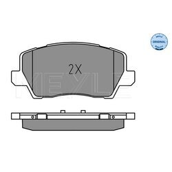 Sada brzdových platničiek kotúčovej brzdy MEYLE 025 229 0417 - obr. 2