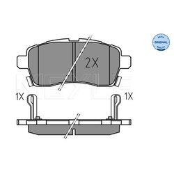 Sada brzdových platničiek kotúčovej brzdy MEYLE 025 228 5015