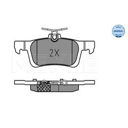 Sada brzdových platničiek kotúčovej brzdy MEYLE 025 258 4116