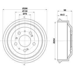 Brzdový bubon MINTEX MBD037