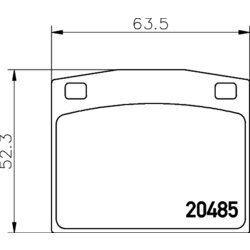 Sada brzdových platničiek kotúčovej brzdy MINTEX MDB1106