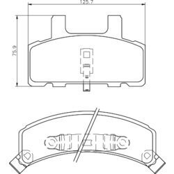 Sada brzdových platničiek kotúčovej brzdy MINTEX MDB1787