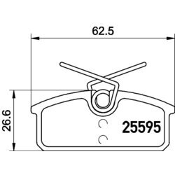 Sada brzdových platničiek kotúčovej brzdy MINTEX MDB3286