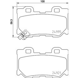 Sada brzdových platničiek kotúčovej brzdy MINTEX MDB3110