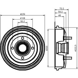 Brzdový bubon MINTEX MBD045