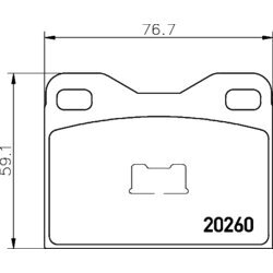 Sada brzdových platničiek kotúčovej brzdy MINTEX MDB1102