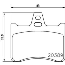 Sada brzdových platničiek kotúčovej brzdy MINTEX MDB1135