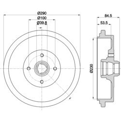 Brzdový bubon MINTEX MBD218