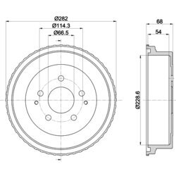 Brzdový bubon MINTEX MBD323