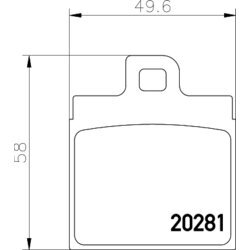 Sada brzdových platničiek kotúčovej brzdy MINTEX MDB1090