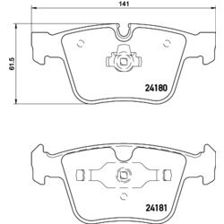 Sada brzdových platničiek kotúčovej brzdy MINTEX MDB2928