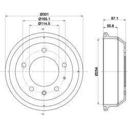 Brzdový bubon MINTEX MBD353