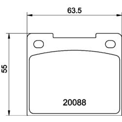 Sada brzdových platničiek kotúčovej brzdy MINTEX MGB533