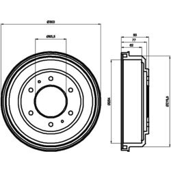 Brzdový bubon MINTEX MBD128