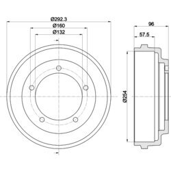 Brzdový bubon MINTEX MBD020