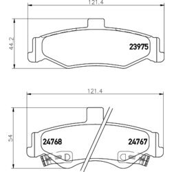 Sada brzdových platničiek kotúčovej brzdy MINTEX MDB2337