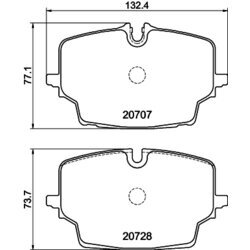 Sada brzdových platničiek kotúčovej brzdy MINTEX MDB4380