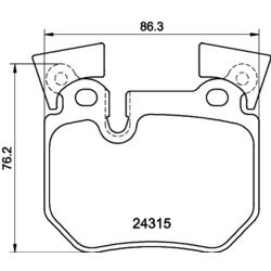 Sada brzdových platničiek kotúčovej brzdy MINTEX MDB2828