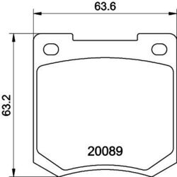 Sada brzdových platničiek kotúčovej brzdy MINTEX MGB535