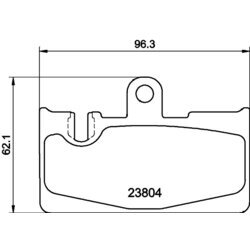 Sada brzdových platničiek kotúčovej brzdy MINTEX MDB2136