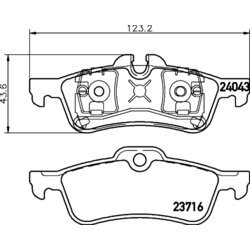 Sada brzdových platničiek kotúčovej brzdy MINTEX MDB2639