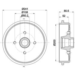 Brzdový bubon MINTEX MBD121