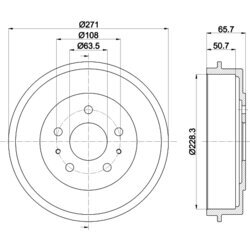 Brzdový bubon MINTEX MBD262