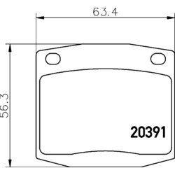 Sada brzdových platničiek kotúčovej brzdy MINTEX MDB1097