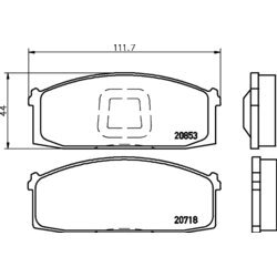 Sada brzdových platničiek kotúčovej brzdy MINTEX MDB1605